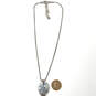 Designer Brighton Silver-Tone Friend Crystal Cut Stone Pendant Necklace image number 3