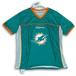 NFL Adult Aqua Multicolor Reversible Dolphins Jersey Size XL