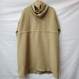 JNBY Womens Camel Color Hooded Longline Oversize Polywool Jersey Coat Size XL alternative image