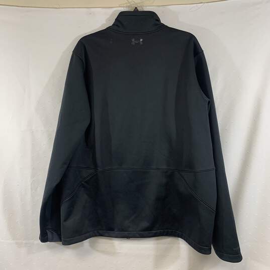 Men's Black Under Armour Full-Zip Jacket, Sz. XL image number 2