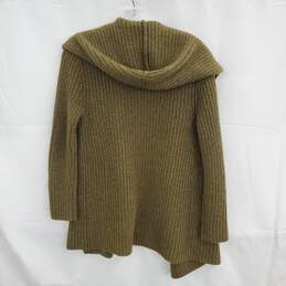 Eileen Fisher Petite Wool Blend Knit Hooded Cardigan Sweater Size PP alternative image