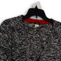 Womens Gray Long Sleeve Knitted Button Front Cardigan Sweater Size Small image number 3