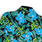 Womens Multicolor Floral Long Sleeve Spread Collare Full-Zip Jackets Size L image number 4
