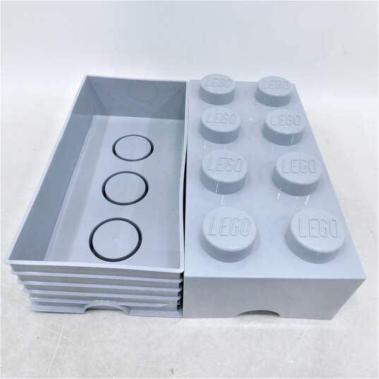 LEGO Brand 8-Stud Plastic Gray Storage Container image number 2