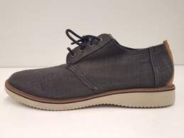 Toms Preston Linen Lace Up Shoes Grey 10