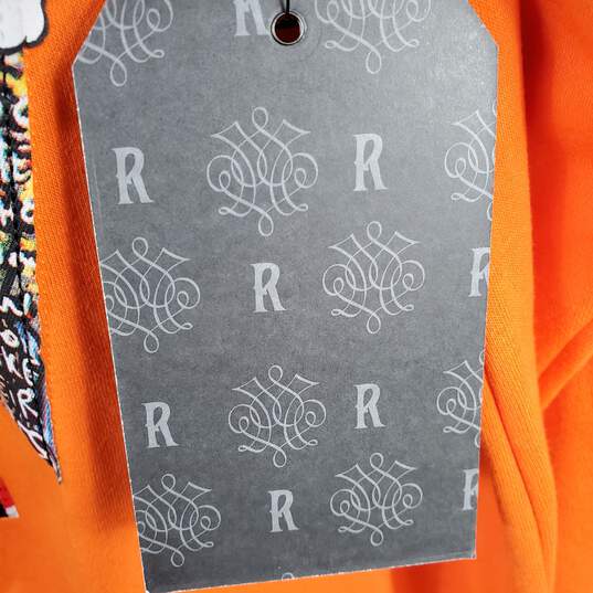 Rutherford Men Orange Graphic Sweatshirt XXL NWT image number 5