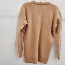 Madewell Women's Brown Cashmere High Low Sweater Size XS alternative image