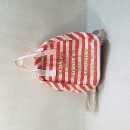 Striped Orange Quote Kids Fashion Backpack
