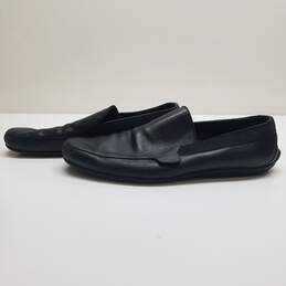 AUTHENTICATED Gucci Black Leather Slip On Loafers Size 13 alternative image