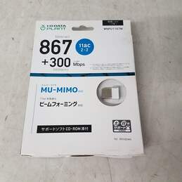 IO DATA WNPU1167M WiFi Handset, MU-MIMO Compatible, Small, 11ac USB Adapter, 867Mbps + 300Mbps, Japanese Manufacturer - in original package - sealed alternative image