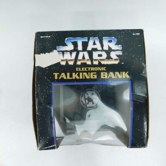 Vintage 1996 Star Wars Darth Vader Electronic Talking Bank IOB image number 7