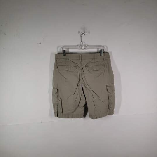 Mens Medium Wash Slash Pocket Flat Front Cargo Shorts Size 33 image number 2