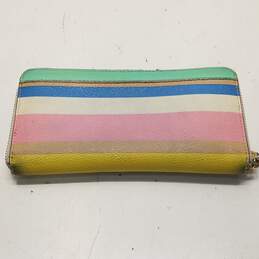 Kate Spade Multi Leather Stripe Zip Around Envelope Wallet alternative image