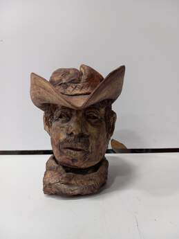 Cowboy Head Sculpture