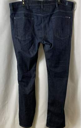 7 For All Mankind Mens Blue Standard Dark Wash Denim Straight Leg Jeans Size 40 alternative image