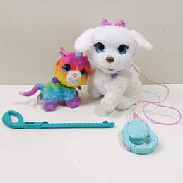 Furreal Friends Dancin' Puppy & Unicorn Kitty Toys 2pc Bundle