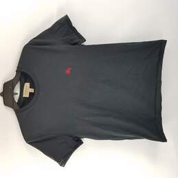 Burberry Men Black T-Shirt w/ Red Logo M