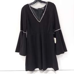 Women's Black LuLu Dress w/ Beaded Neck Size L