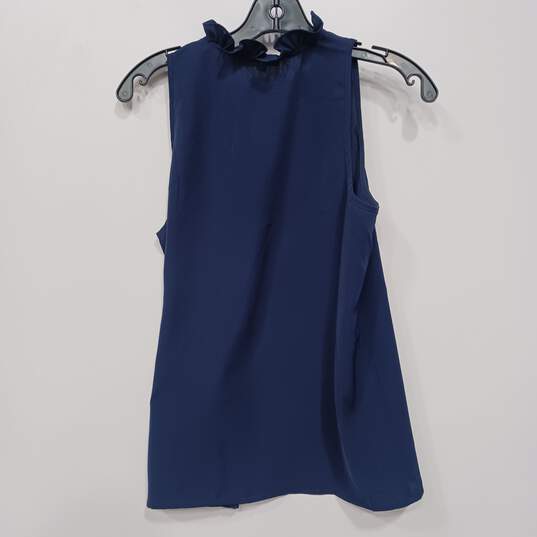 Jade Melody Tam Blue Sleeveless Blouse Women's Size S image number 2