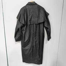 Leather Gallery Men's Black Duster Trenchcoat Size Not Marked alternative image
