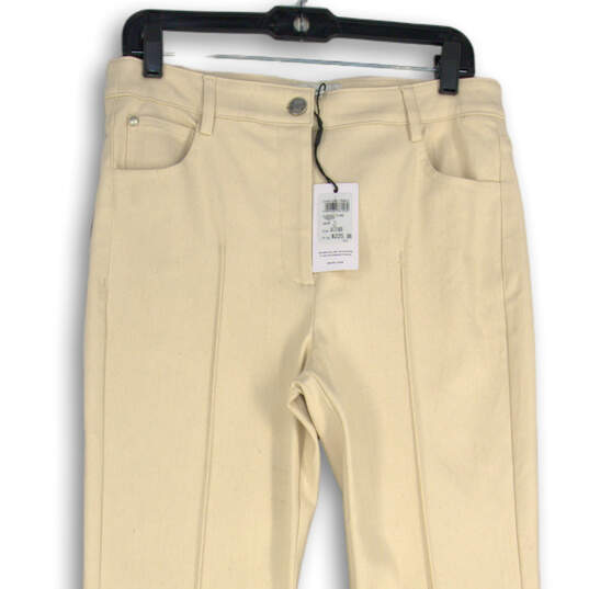 NWT Womens Tan Denim Light Wash 5 Pocket Design Bootcut Jeans Size 8 image number 3