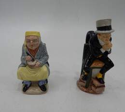 Wood and Sons Charles dicken's Toby Jugs Scrooge and Uriah Heep