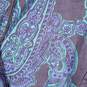 Womens Paisley Long Sleeve Collared Button-Up Shirt Size 28 image number 3