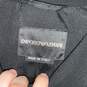 Emporio Armani Womens Black Pockets Long Sleeve Button Front Blazer Size 46 image number 3