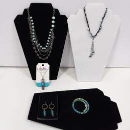 5 pc Blue Jewelry Collection