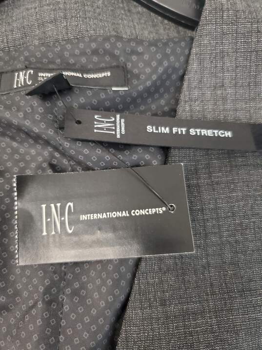 INC Men Grey Suit Vest S NWT image number 4
