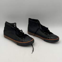Harley-Davidson Mens Nathan D93196 Black Orange High-Top Sneaker Shoes Size 11 alternative image