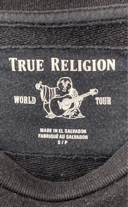 True Religion Men's Black Sweater - Size SM image number 3