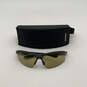 Mens Syluro Gray Yellow Polarized Cycling Wrap Sunglasses With Case image number 1