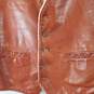 L.L Bean Men's Brown Leather Vest SZ M/L image number 3
