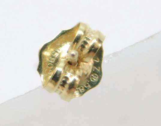 14K Yellow Gold Diamond Stud Earrings 0.6g image number 7