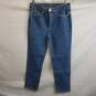 Lacoste medium blue mom jeans with strawberries women's 30 #4 image number 1