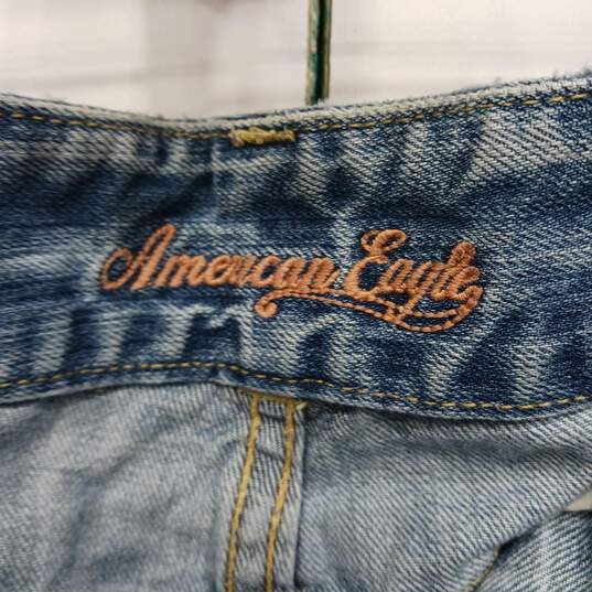 American Eagle Women's Denim Cut-Off Shorts Size 8 image number 4
