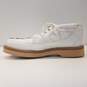 SEFENI White Exotic Croc Ostrich Embossed Leather Lace Up Shoes Men's Size 7.5 M image number 3