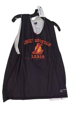 New Balance Mens Black Rocky Mountain Lobos 41 Basketball Jersey Size 2XL