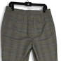 NWT Womens Gray Plaid Slash Pocket Bootcut Leg Trouser Pants Size 10 image number 4