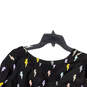 NWT Womens Black Printed V-Neck Hi-Low Hem Blouse Top Size 1/1X/14-16 image number 4