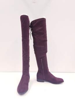Guess Shellie Over the Knee Pull on Boots Wine 6
