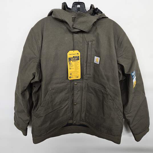 Carhartt Green Relaxed Fit Full Swing Ripstop Insulated Jacket image number 1