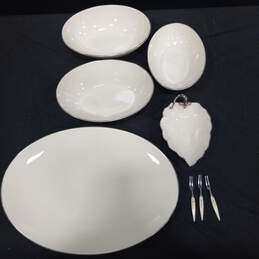 Set of 6 Porcelain Serving Dishes alternative image