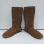 Bearpaw Emma Tall Suede Shearling Boots Women's Size 11 image number 2
