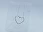 14k White Gold Diamond Accent Open Heart Pendant Necklace 2.6g image number 1