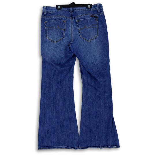 Womens Blue Medium Wash Stretch Pockets Denim Bootcut Jeans Size 14WR image number 2