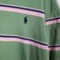 Mens Striped Regular Fit Short Sleeve Collared Polo Shirt Size XL image number 3
