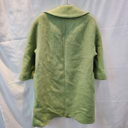 Unbranded Green Knit Overcoat No Size Tag alternative image