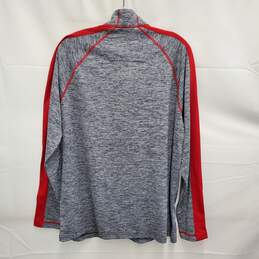 NWT Antigua MBL MN's Hybrid Heathered Gray & Red Pullover Size L alternative image